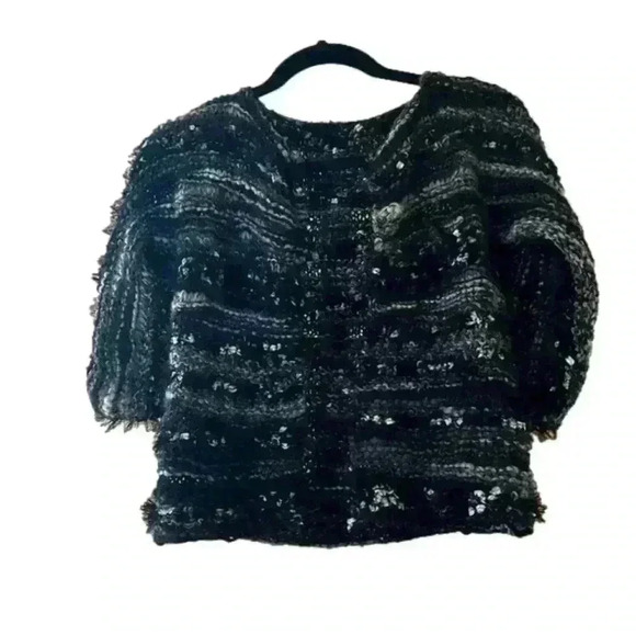 Hand crocheted open front cardigan - S/M - Picture 1 of 3